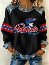 Women's Rugby Print Sweatshirt