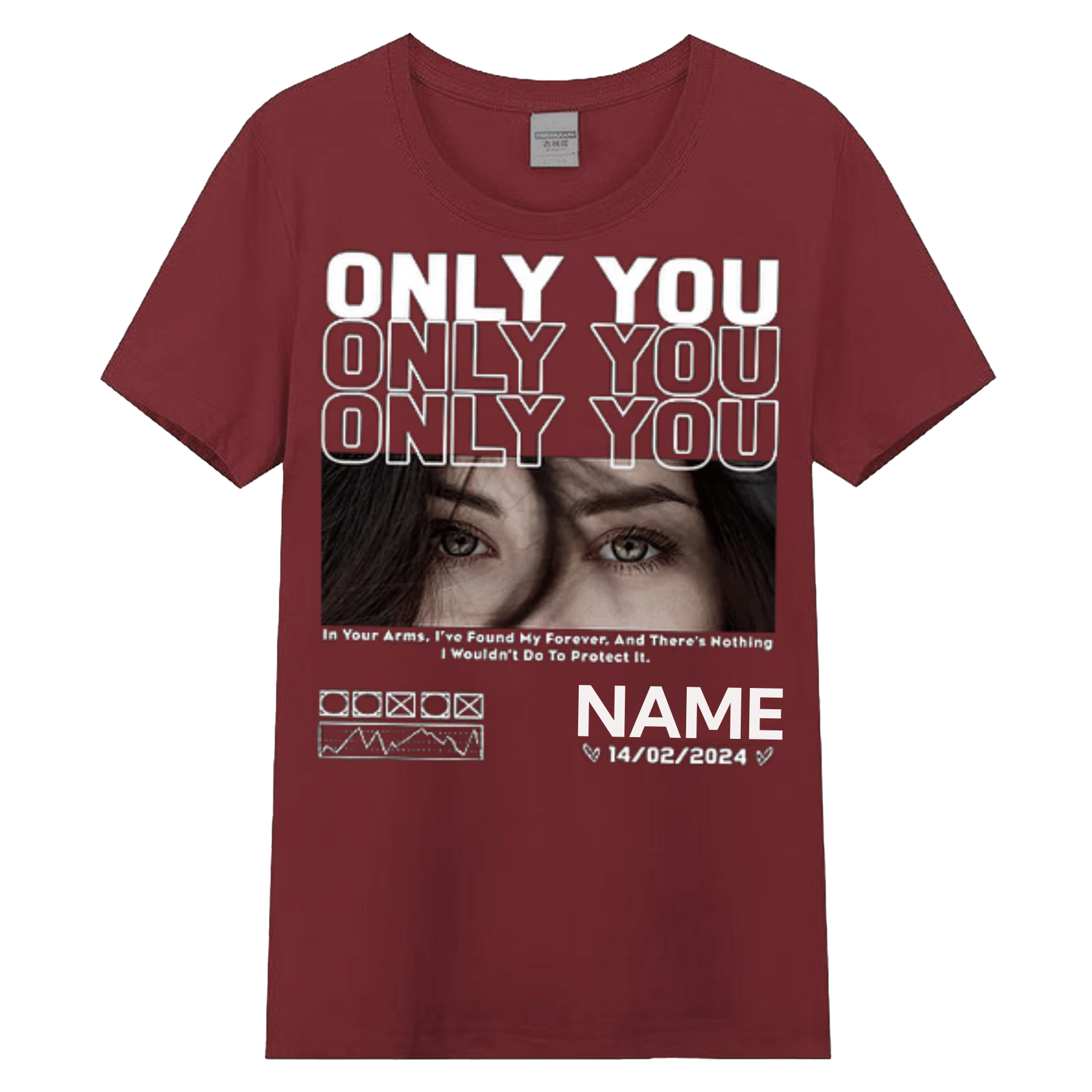 💖Best Gift For Lover💖Unique Custom Eyes Photo Tee 💗 Crewneck 💗 Hoodie
