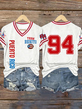 Women's Puerto Rican Rapper Print T-Shirt