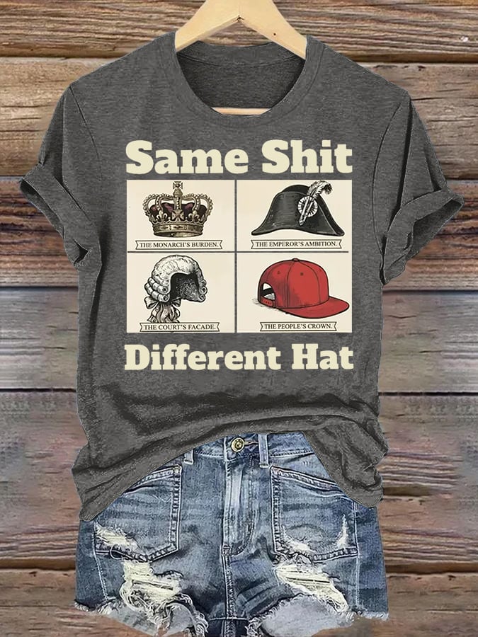 Women's  Same Shit Different Hat FDT Print  T-Shirt