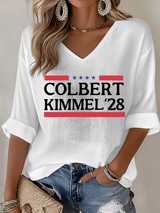Women's Talk Show Colbert Kimme Legend 2028 T-shirt