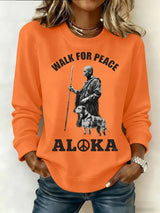 Women's Walk For Peace  Art Print Sweatshirt