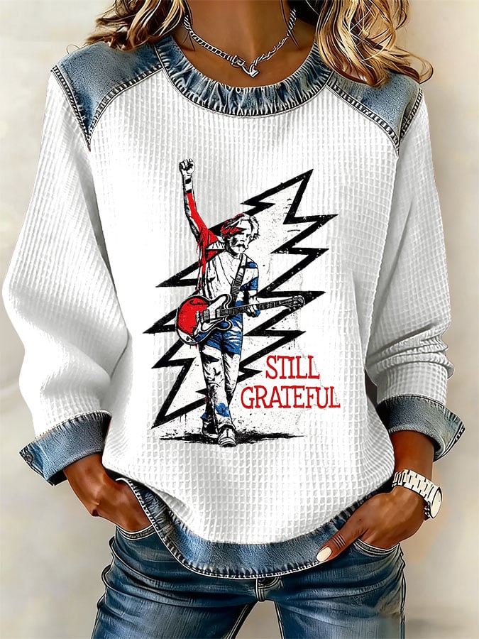 🔥Buy 3 Get 15% Off Women's Retro Print Long-Sleeve Sweatshirt