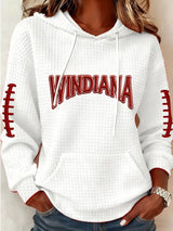 Women's Football Print Casual Sweatshirt