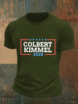 Men's Talk Show Colbert Kimme 2028 Print T-Shirt