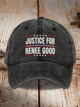 Men's and women's JUSTICE FOR RENEE GOOD printed hats