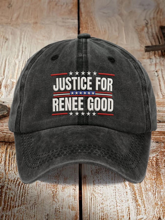 Men's and women's JUSTICE FOR RENEE GOOD printed hats