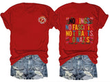 No Kings In America Print  T-shirt