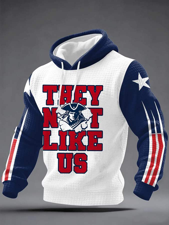 Men's Rugby Print Hoodie
