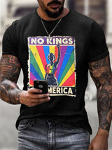 No Kings In America Print  T-shirt