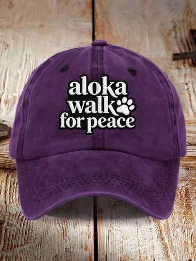 Walk For Peace Printed Baseball Cap