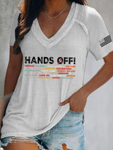 🔥Buy 3 Get 15% Off🔥Women'S FDT “Hands Off” Print T-Shirt