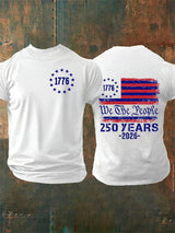 Men's  250 YEARS  Print Casual T-Shirt