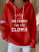 🔥Buy 3 Get 15% Off🔥Women's No Crown For The Clown Print Casual Sweatshirt