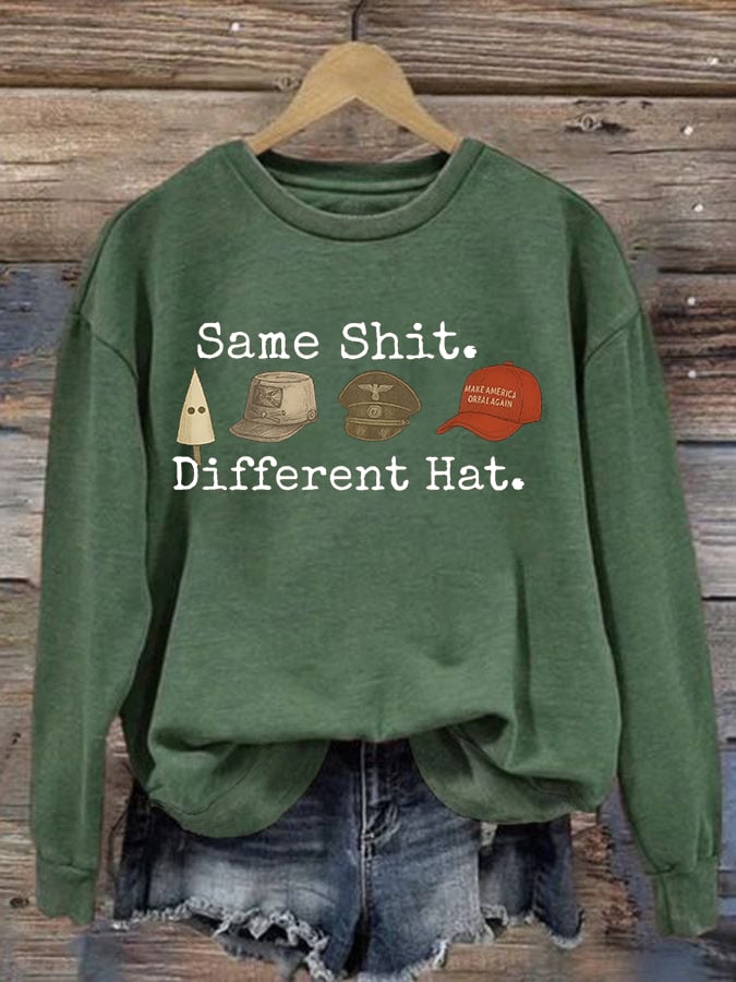 Women's  Same shit Different costume  Print  Sweater