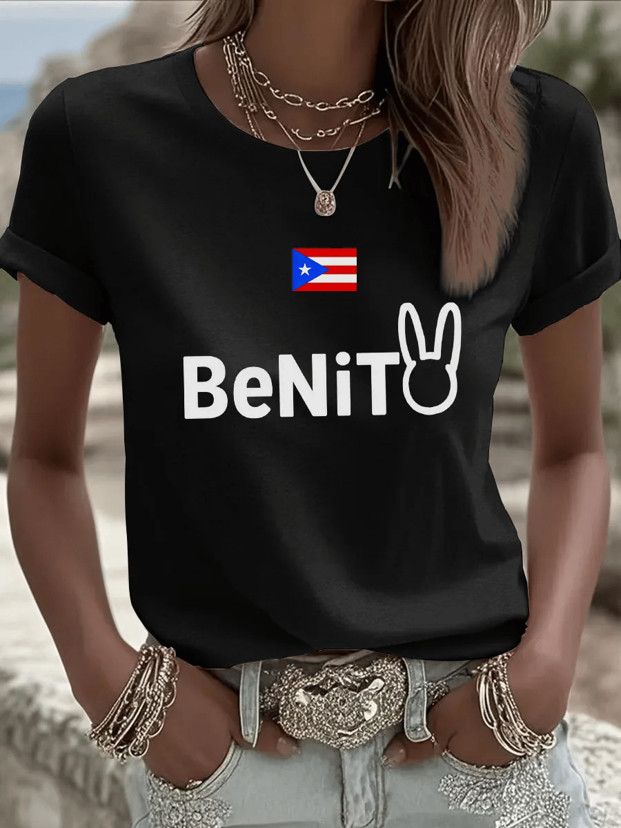 Women's Puerto Rico Print  T-shirt