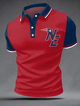 Men's Football Print Polo Shirt