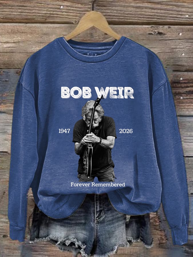 🔥Buy 3 Get 15% Off Women's Vintage Rock Tribute Print Casual Sweatshirt