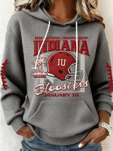 Women's Football Print Casual Sweatshirt
