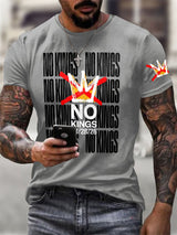 🔥Buy 3 Get 15% Off Men's No Kings Day March 28 2026 Print T-Shirt