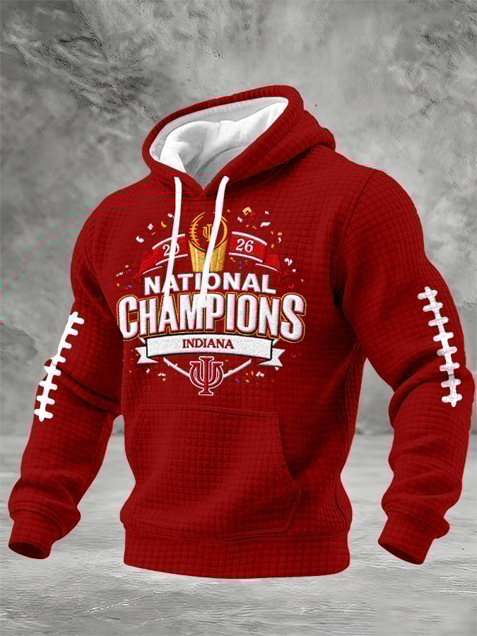 Men's Football Printed Casual Hoodie