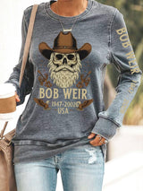 🔥Buy 3 Get 15% Off Women's Vintage Rock Tribute Print Casual Sweatshirt