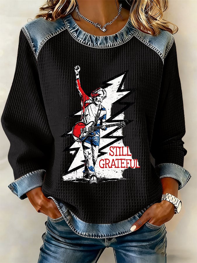 🔥Buy 3 Get 15% Off Women's Retro Print Long-Sleeve Sweatshirt