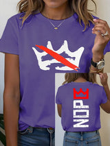 🔥Buy 3 Get 15% Off Women's  America has no kings Printed Casual T-Shirt