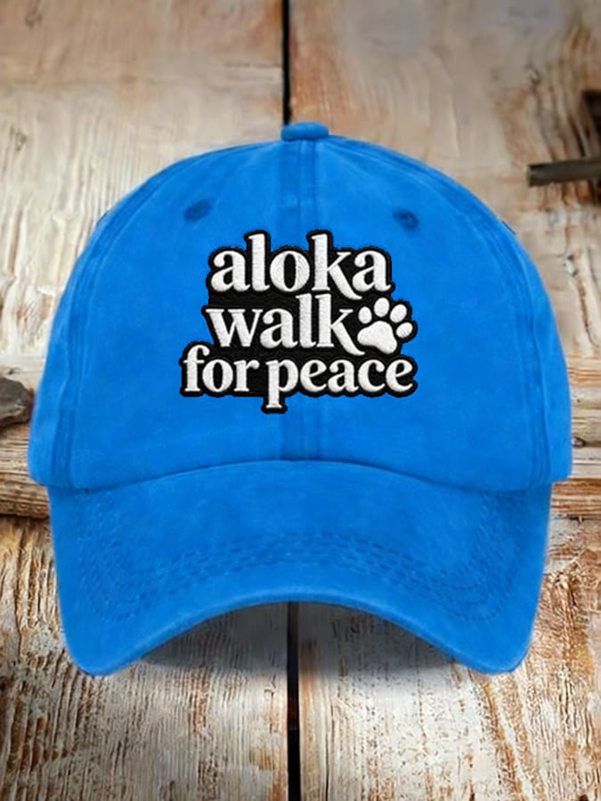 Walk For Peace Printed Baseball Cap