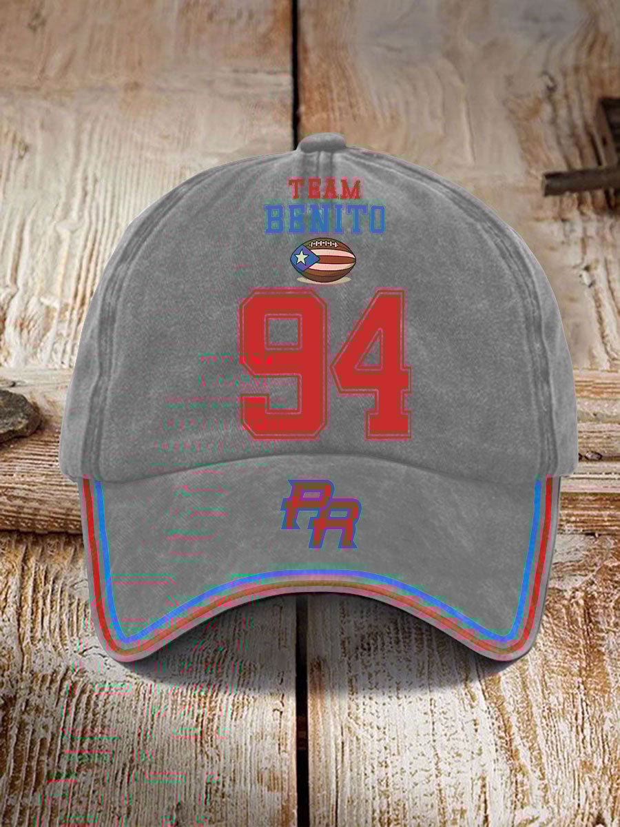 Puerto Rico Print Baseball Cap