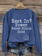 Women's Justice For Her Print Casual Sweatshirt