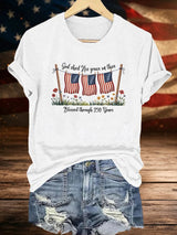 Women's Blessed through 250 Years Printed T-Shirt