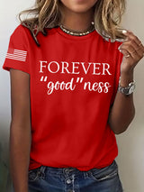 Women's trendy graphic print casual T-shirt