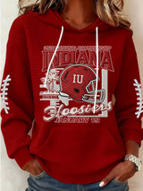 Women's Football Print Casual Sweatshirt