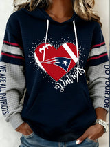 Women's Football Print Casual Sweatshirt