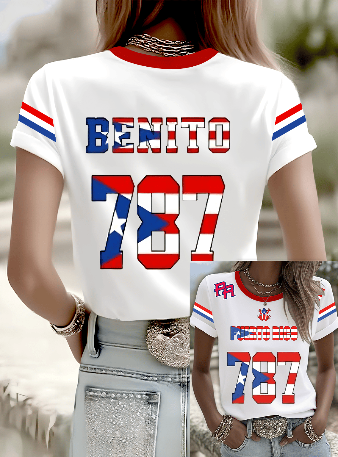 Puerto Rico Singer Benito Bowl Printed T-shirts
