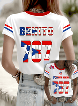 Puerto Rico Singer Benito Bowl Printed T-shirts