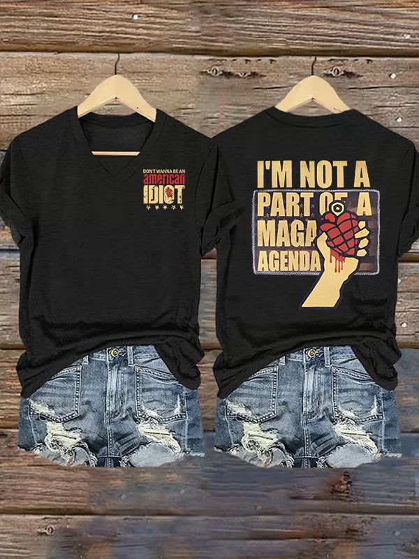 Women's  american idiot  Print T-Shirt