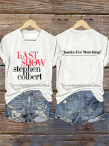 🔥Buy 3 Get 15% Off V-Neck Retro Last Show Print T-Shirt