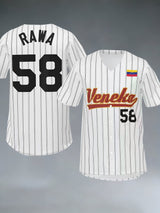 Men's Baseball Print  Shirt