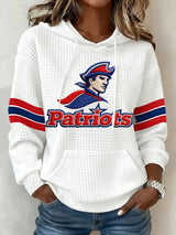 Women's Football Print Casual Sweatshirt