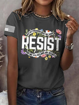 🔥Buy 3 Get 15% Off🔥Retro Resist Not My President, Not My Voice, Not My Values, Not My Beliefs Print T-Shirt