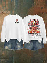 Women's   Football Print Sweatshirt