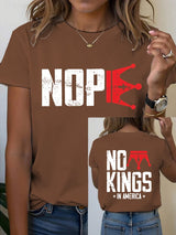 🔥Buy 3 Get 15% Off Women's  No Kings In America T-Shirt
