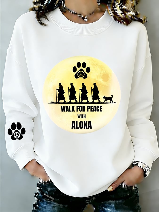 Women's Walk For Peace  Art Print Sweatshirt