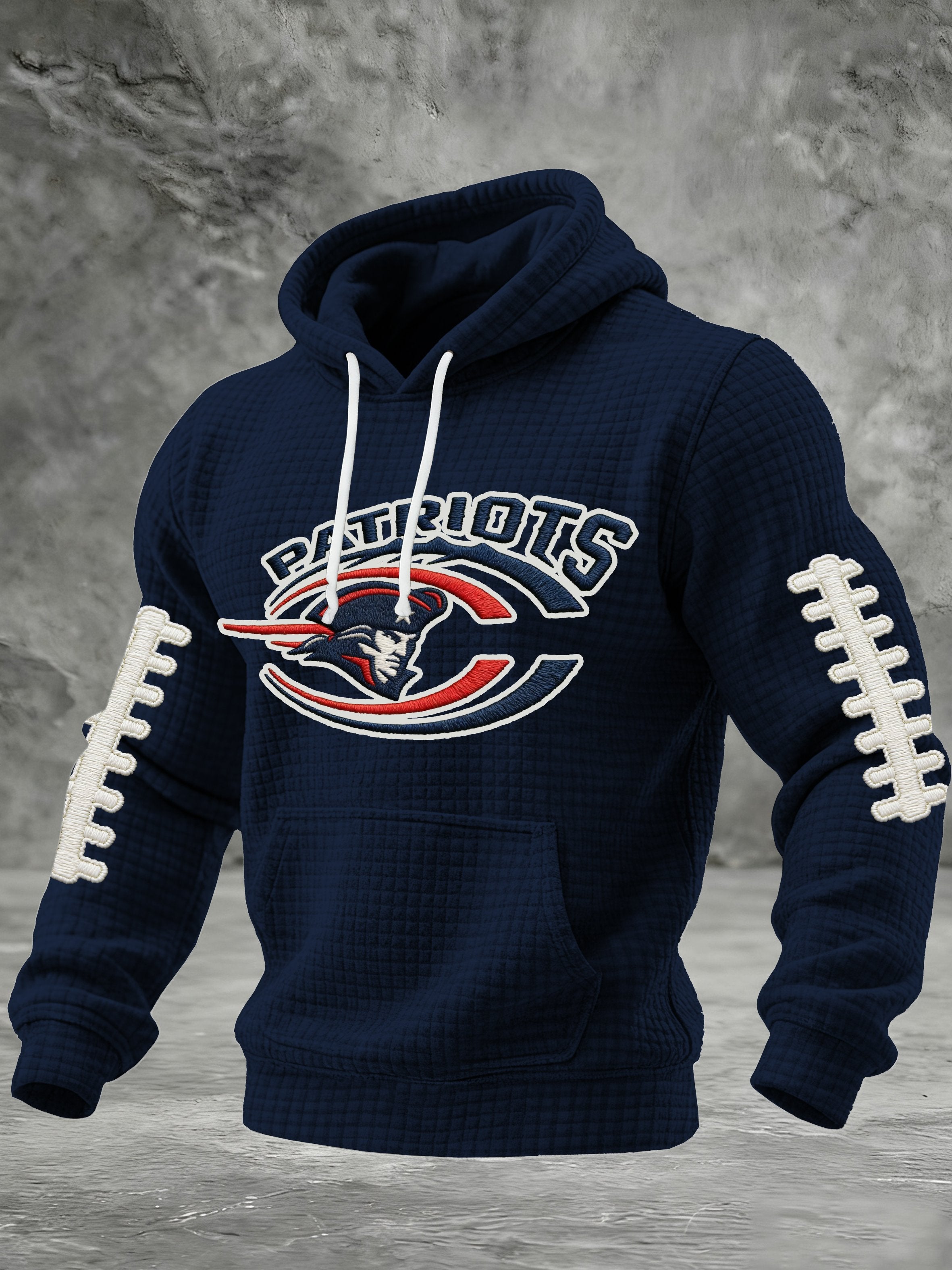 Men's Retro Football Printed Hoodie