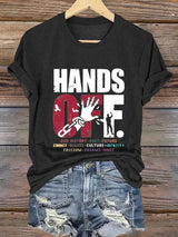 🔥Buy 3 Get 15% Off🔥Women's Hands Off Protest Print Casual T-Shirt