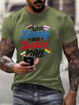 Men's With liberty and justice for all  T-Shirt