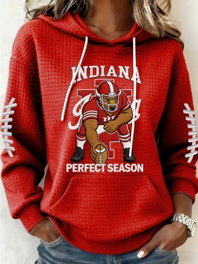 Women's Football Print Casual Sweatshirt