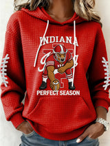 Women's Football Print Casual Sweatshirt